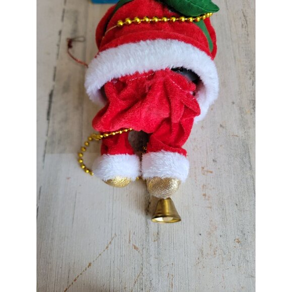 Vintage climbing animated Santa Claus Xmas home decor Bell - Picture 5 of 8